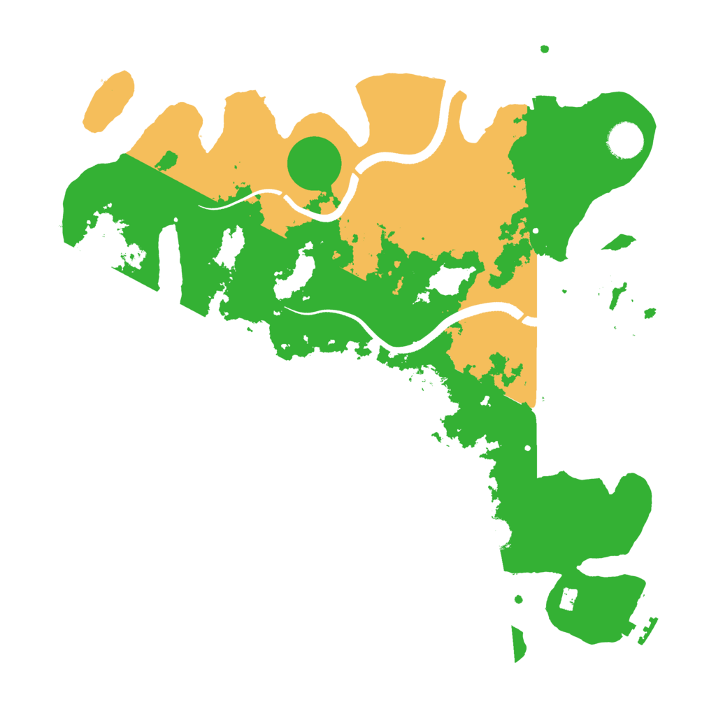 Biome Rust Map: Procedural Map, Size: 3500, Seed: 15051