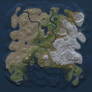 Thumbnail Rust Map: Procedural Map, Size: 4000, Seed: 750127258, 15 Monuments