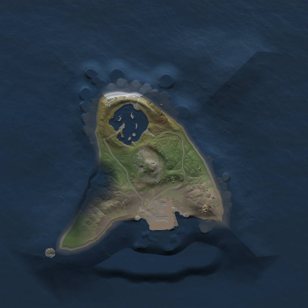 Rust Map: Procedural Map, Size: 1260, Seed: 1811037896, 2 Monuments