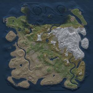 Thumbnail Rust Map: Procedural Map, Size: 4500, Seed: 728022, 17 Monuments