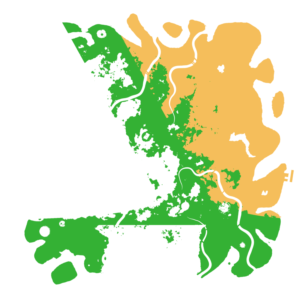 Biome Rust Map: Procedural Map, Size: 5000, Seed: 9941