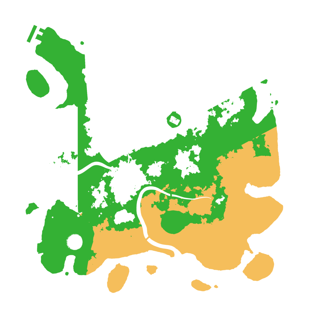 Biome Rust Map: Procedural Map, Size: 3500, Seed: 744704