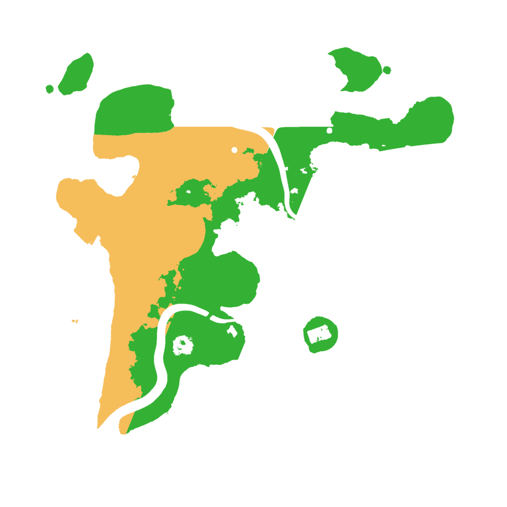 Biome Rust Map: Procedural Map, Size: 2500, Seed: 21437