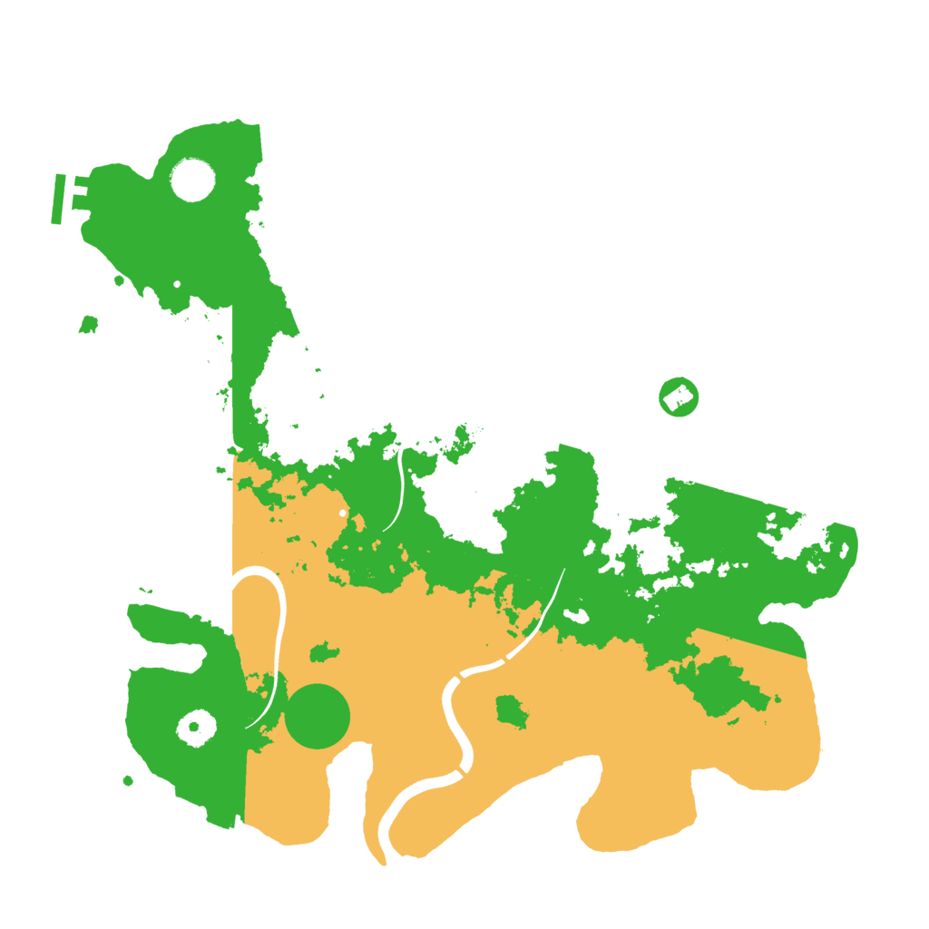 Biome Rust Map: Procedural Map, Size: 3750, Seed: 69464