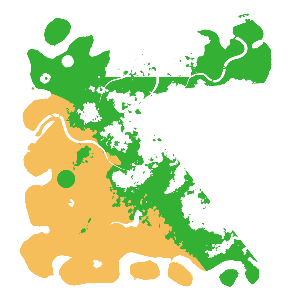Biome Rust Map: Procedural Map, Size: 4500, Seed: 991587373