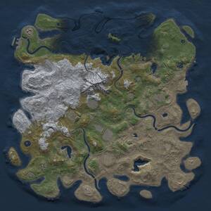 Thumbnail Rust Map: Procedural Map, Size: 5000, Seed: 1401115768, 19 Monuments