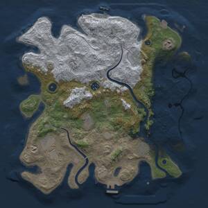 Thumbnail Rust Map: Procedural Map, Size: 3750, Seed: 1788004832, 16 Monuments