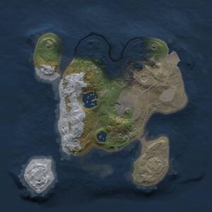 Thumbnail Rust Map: Procedural Map, Size: 2000, Seed: 1829923550, 5 Monuments