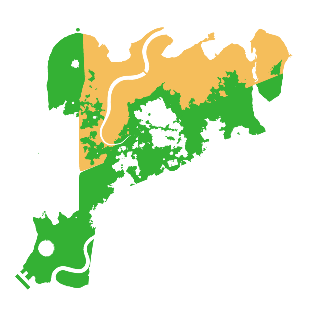 Biome Rust Map: Procedural Map, Size: 3500, Seed: 6229979