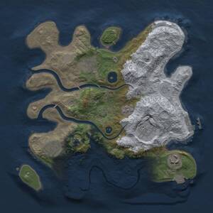 Thumbnail Rust Map: Procedural Map, Size: 3000, Seed: 19084, 11 Monuments