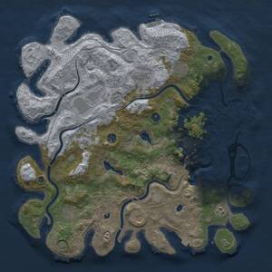 Thumbnail Rust Map: Procedural Map, Size: 4500, Seed: 810107098, 16 Monuments