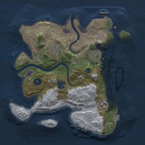 Thumbnail Rust Map: Procedural Map, Size: 2800, Seed: 1703409113, 9 Monuments