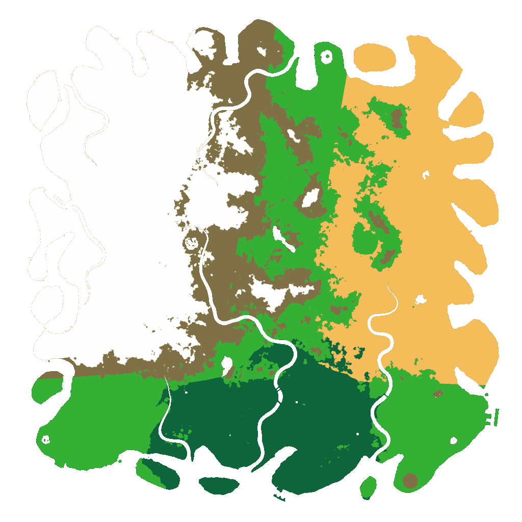Biome Rust Map: Procedural Map, Size: 6000, Seed: 981448696