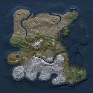Thumbnail Rust Map: Procedural Map, Size: 3000, Seed: 627898904, 11 Monuments