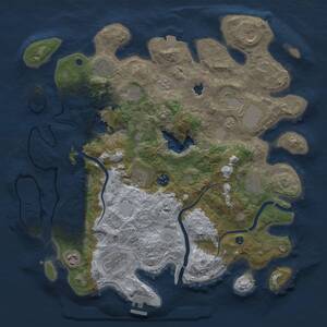 Thumbnail Rust Map: Procedural Map, Size: 4000, Seed: 2118444156, 15 Monuments