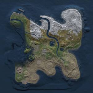 Thumbnail Rust Map: Procedural Map, Size: 2500, Seed: 31787, 11 Monuments