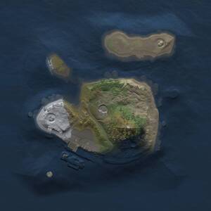 Thumbnail Rust Map: Procedural Map, Size: 1500, Seed: 250683272, 3 Monuments