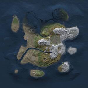 Thumbnail Rust Map: Procedural Map, Size: 2250, Seed: 390325786, 3 Monuments