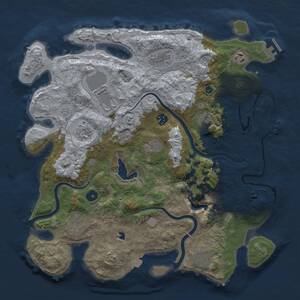 Thumbnail Rust Map: Procedural Map, Size: 4000, Seed: 595375990, 18 Monuments