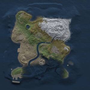 Thumbnail Rust Map: Procedural Map, Size: 2501, Seed: 5000, 5 Monuments