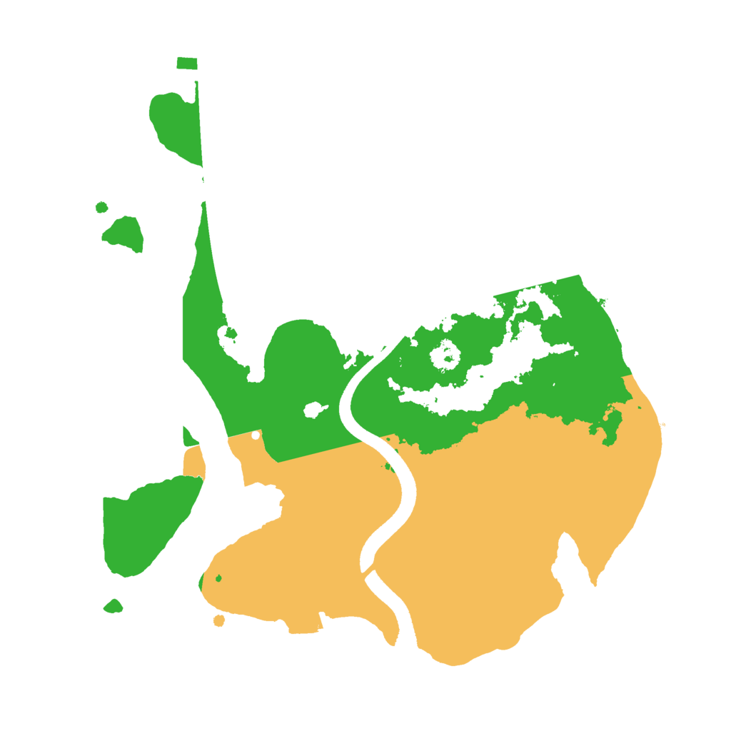 Biome Rust Map: Procedural Map, Size: 2500, Seed: 258486654