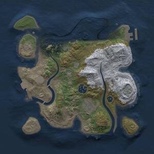 Thumbnail Rust Map: Procedural Map, Size: 2700, Seed: 1788177715, 7 Monuments
