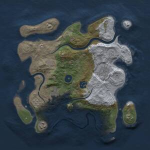 Thumbnail Rust Map: Procedural Map, Size: 3000, Seed: 519801733, 10 Monuments