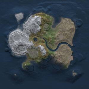 Thumbnail Rust Map: Procedural Map, Size: 2200, Seed: 488926589, 8 Monuments