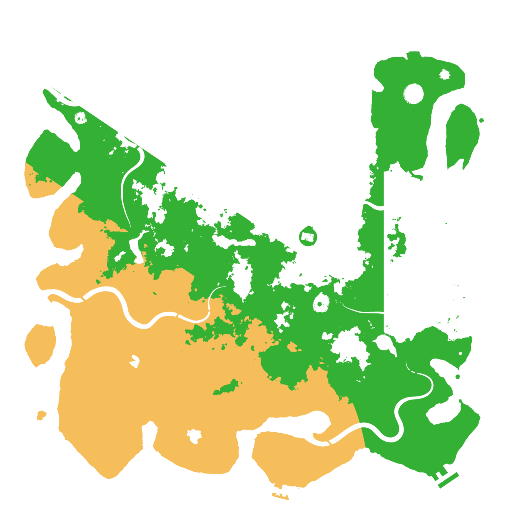 Biome Rust Map: Procedural Map, Size: 4500, Seed: 198432