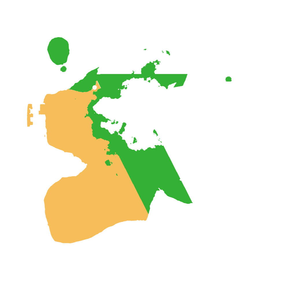 Biome Rust Map: Procedural Map, Size: 2000, Seed: 1435345
