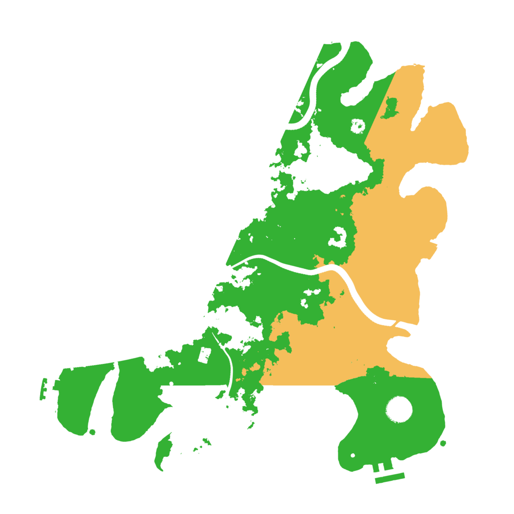 Biome Rust Map: Procedural Map, Size: 3500, Seed: 729379