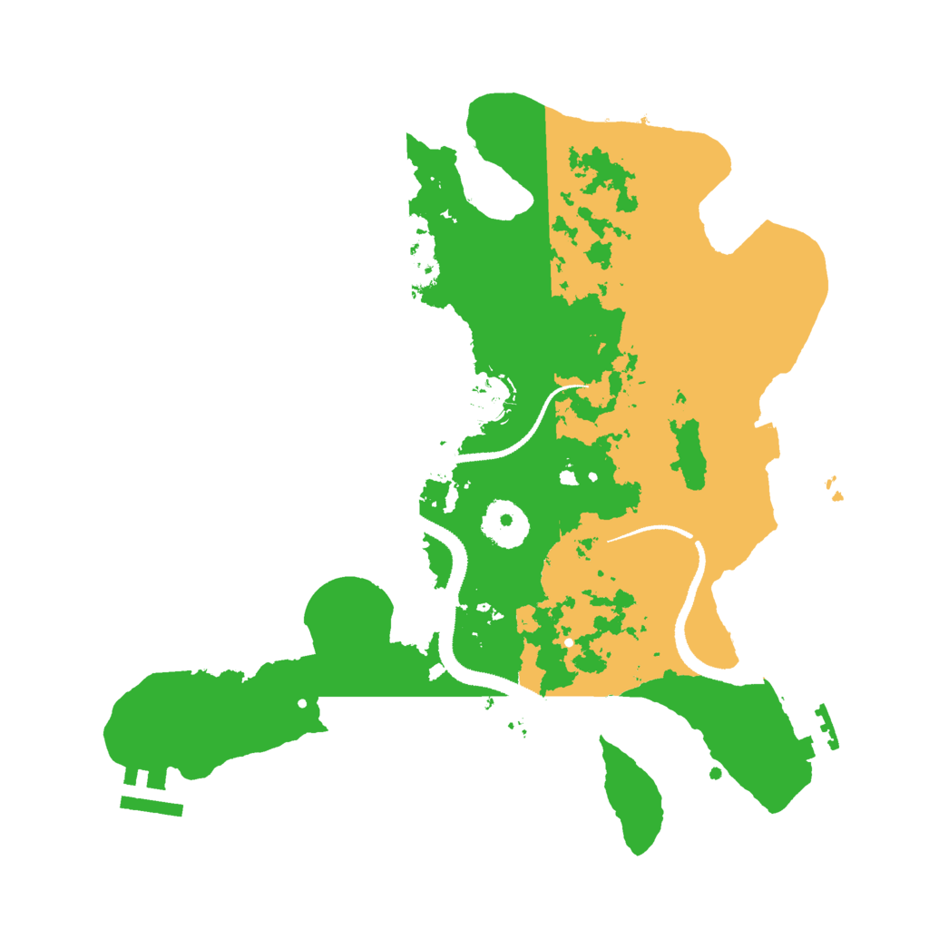 Biome Rust Map: Procedural Map, Size: 3000, Seed: 8492731
