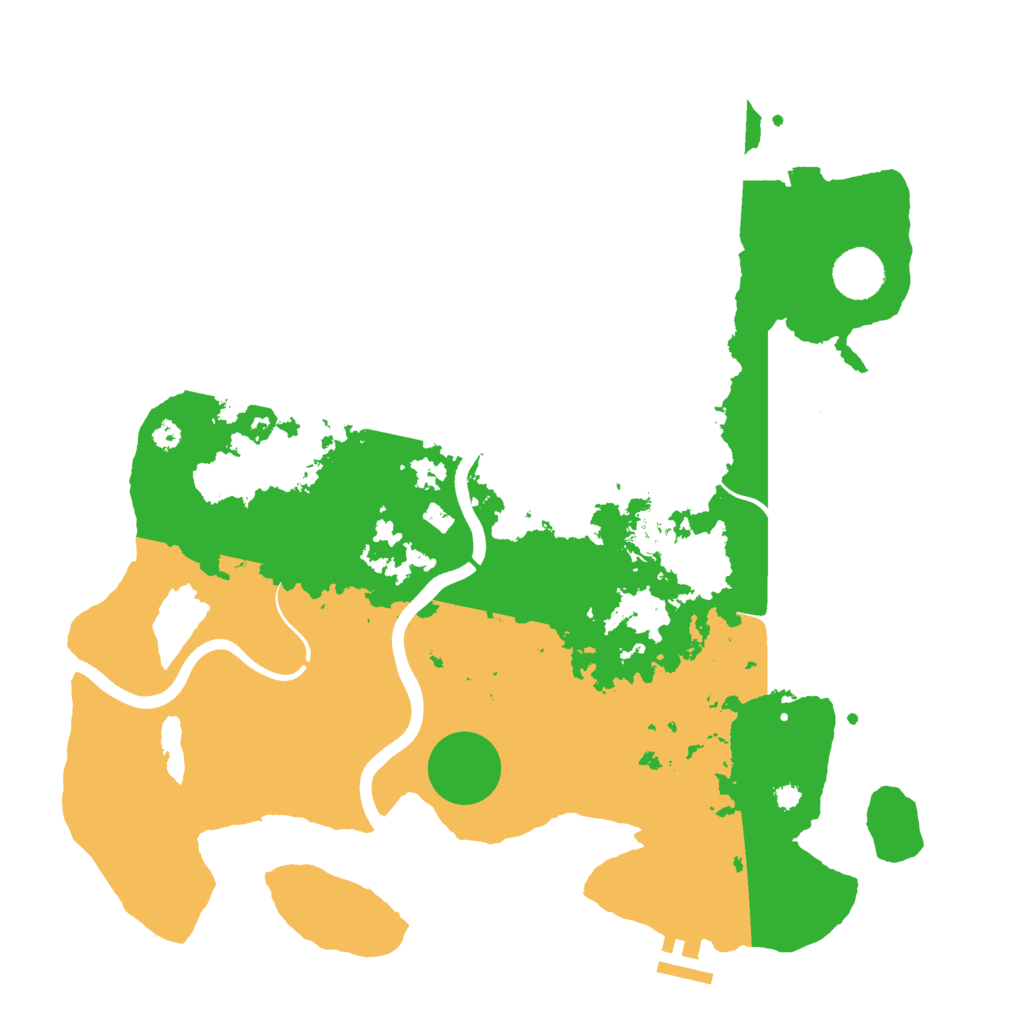 Biome Rust Map: Procedural Map, Size: 3700, Seed: 519206197