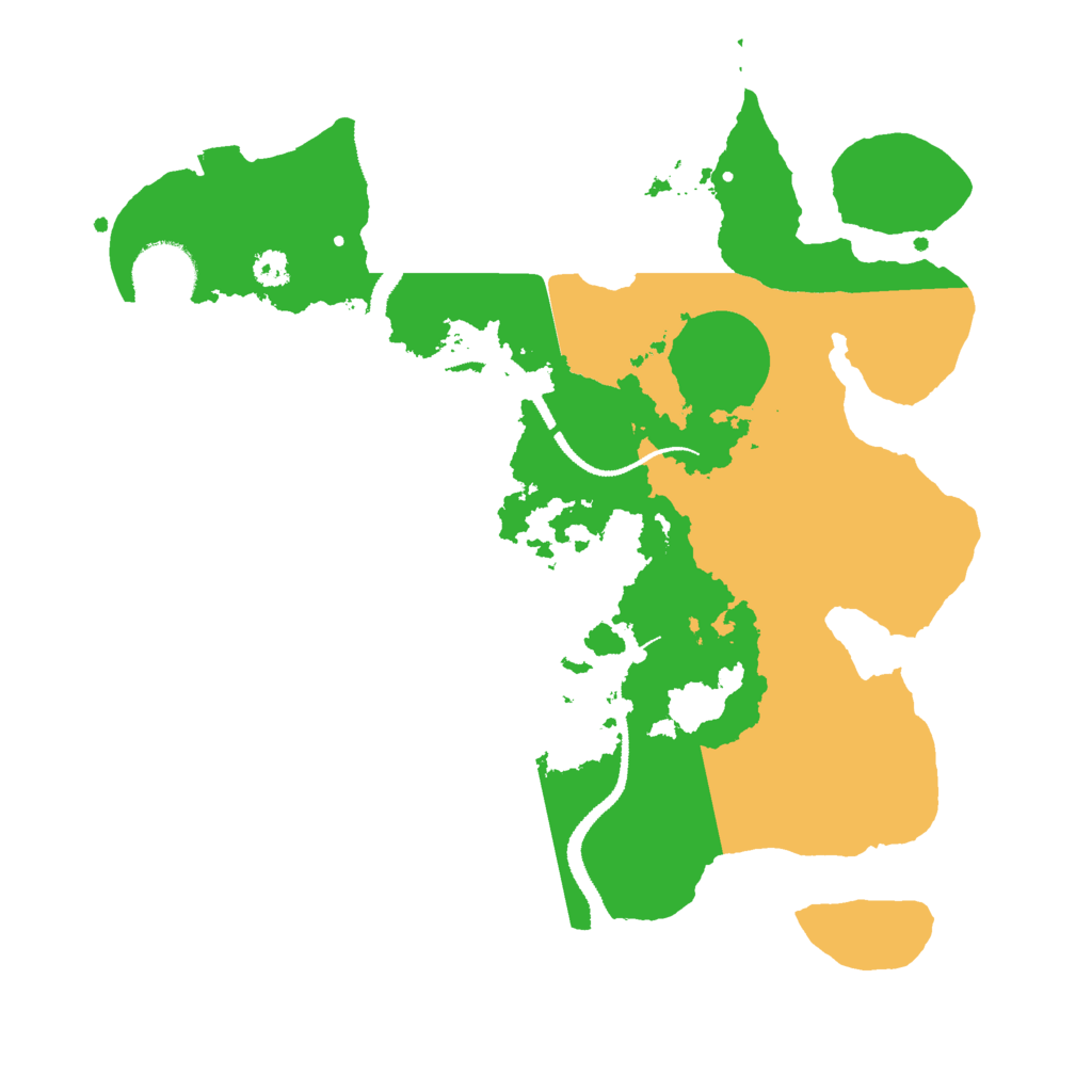 Biome Rust Map: Procedural Map, Size: 3000, Seed: 61198
