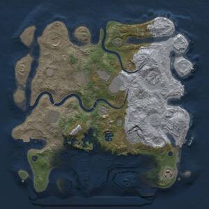 Thumbnail Rust Map: Procedural Map, Size: 3500, Seed: 23210, 15 Monuments