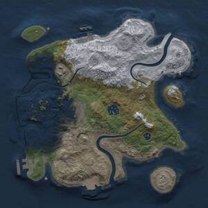 Thumbnail Rust Map: Procedural Map, Size: 2800, Seed: 1359542691, 10 Monuments