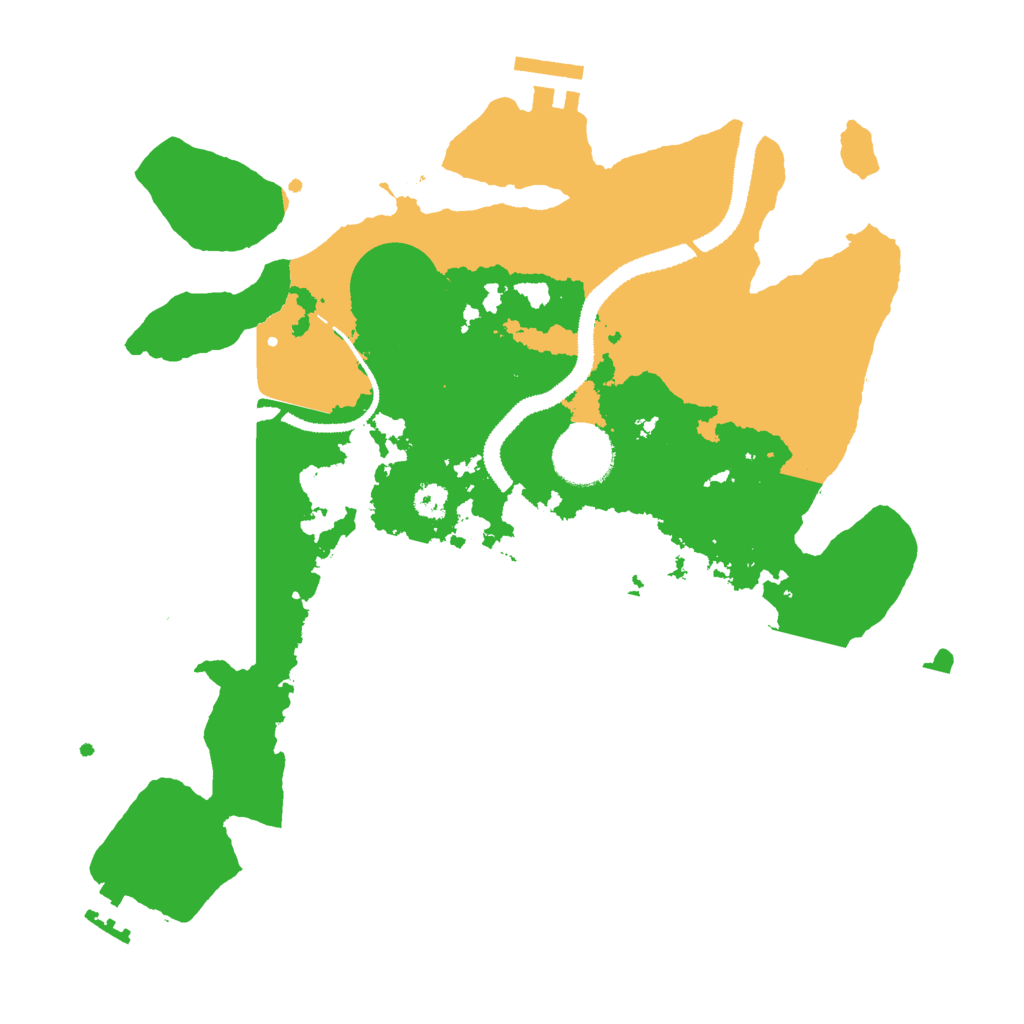 Biome Rust Map: Procedural Map, Size: 3000, Seed: 267922317