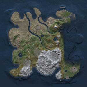 Thumbnail Rust Map: Procedural Map, Size: 3000, Seed: 404053204, 12 Monuments