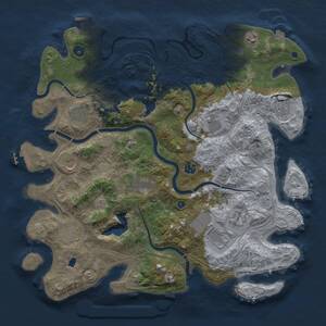 Thumbnail Rust Map: Procedural Map, Size: 4250, Seed: 932026, 17 Monuments