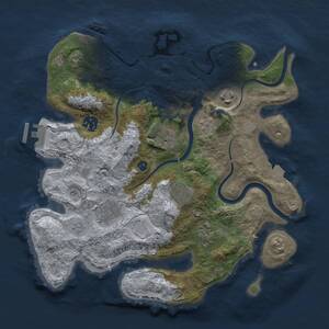 Thumbnail Rust Map: Procedural Map, Size: 3250, Seed: 1005139133, 13 Monuments