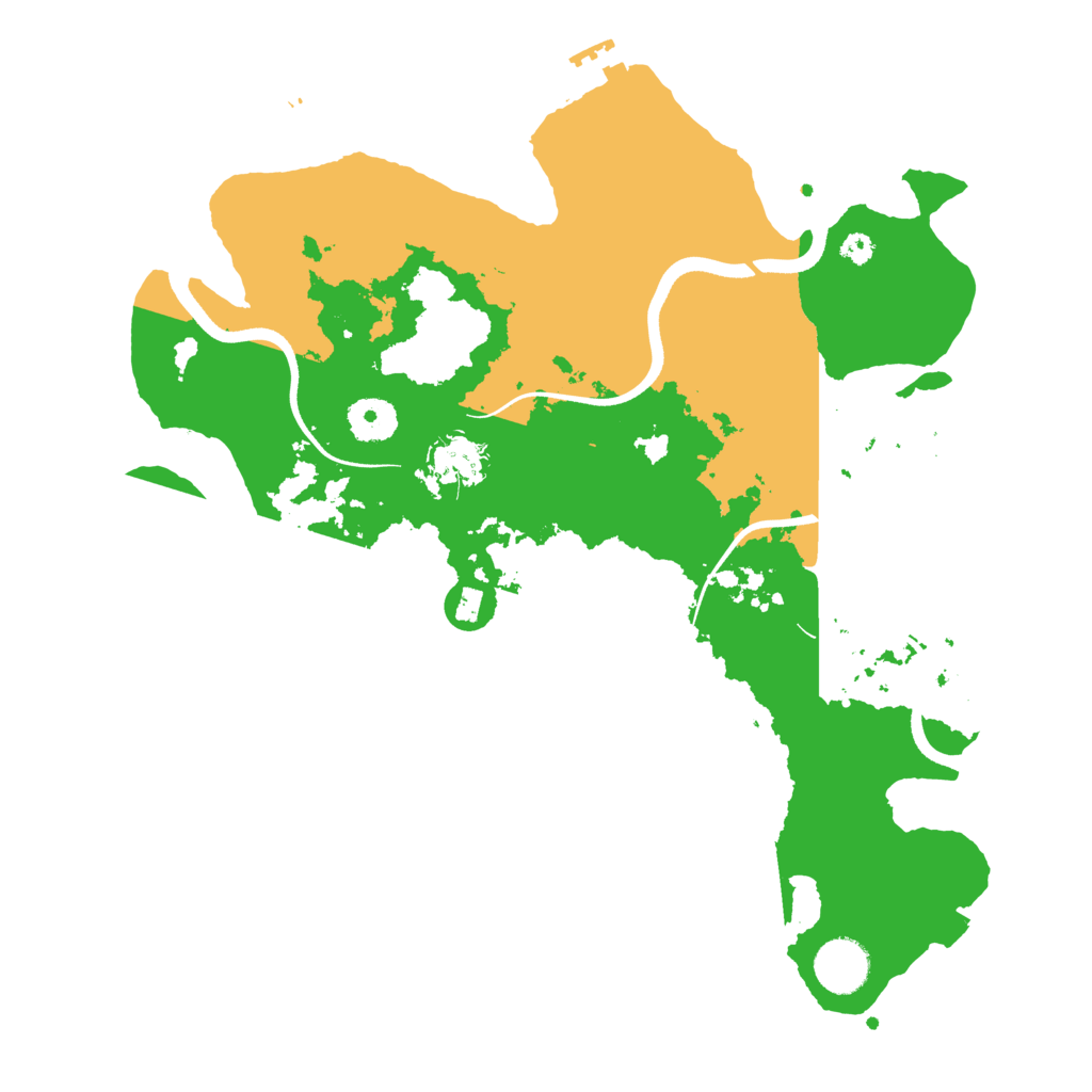 Biome Rust Map: Procedural Map, Size: 3500, Seed: 20260903
