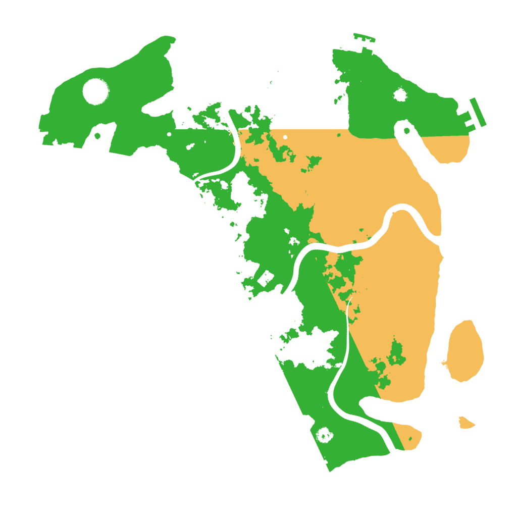 Biome Rust Map: Procedural Map, Size: 3500, Seed: 1682716189
