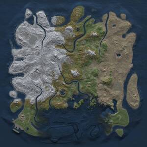 Thumbnail Rust Map: Procedural Map, Size: 4500, Seed: 1780551935, 16 Monuments