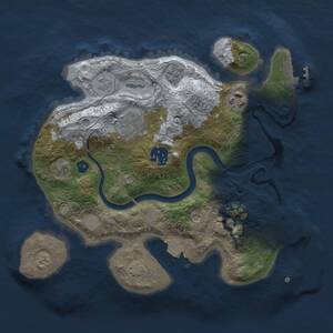 Thumbnail Rust Map: Procedural Map, Size: 2700, Seed: 1788264119, 10 Monuments