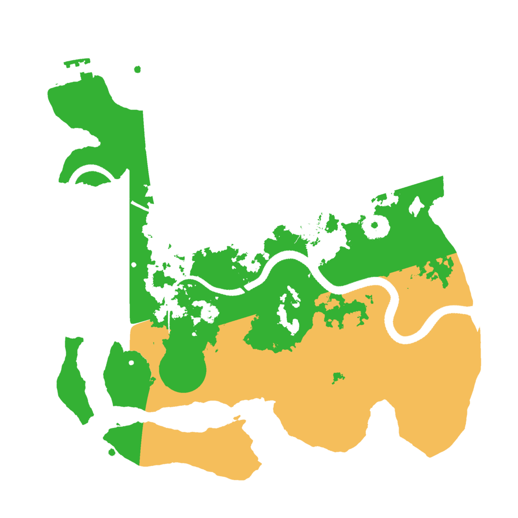 Biome Rust Map: Procedural Map, Size: 3000, Seed: 959409550