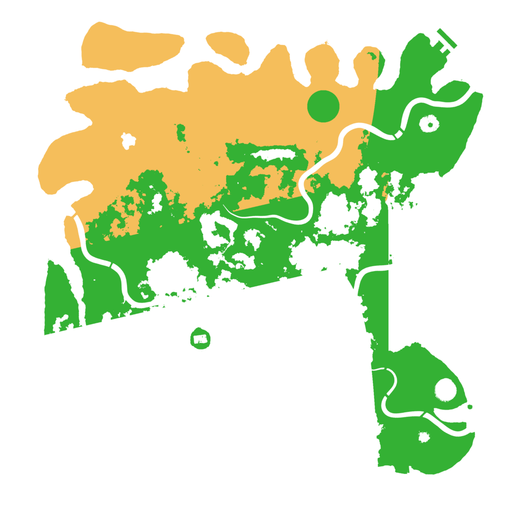 Biome Rust Map: Procedural Map, Size: 4250, Seed: 522141
