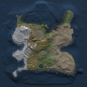 Thumbnail Rust Map: Procedural Map, Size: 2000, Seed: 536540890, 6 Monuments