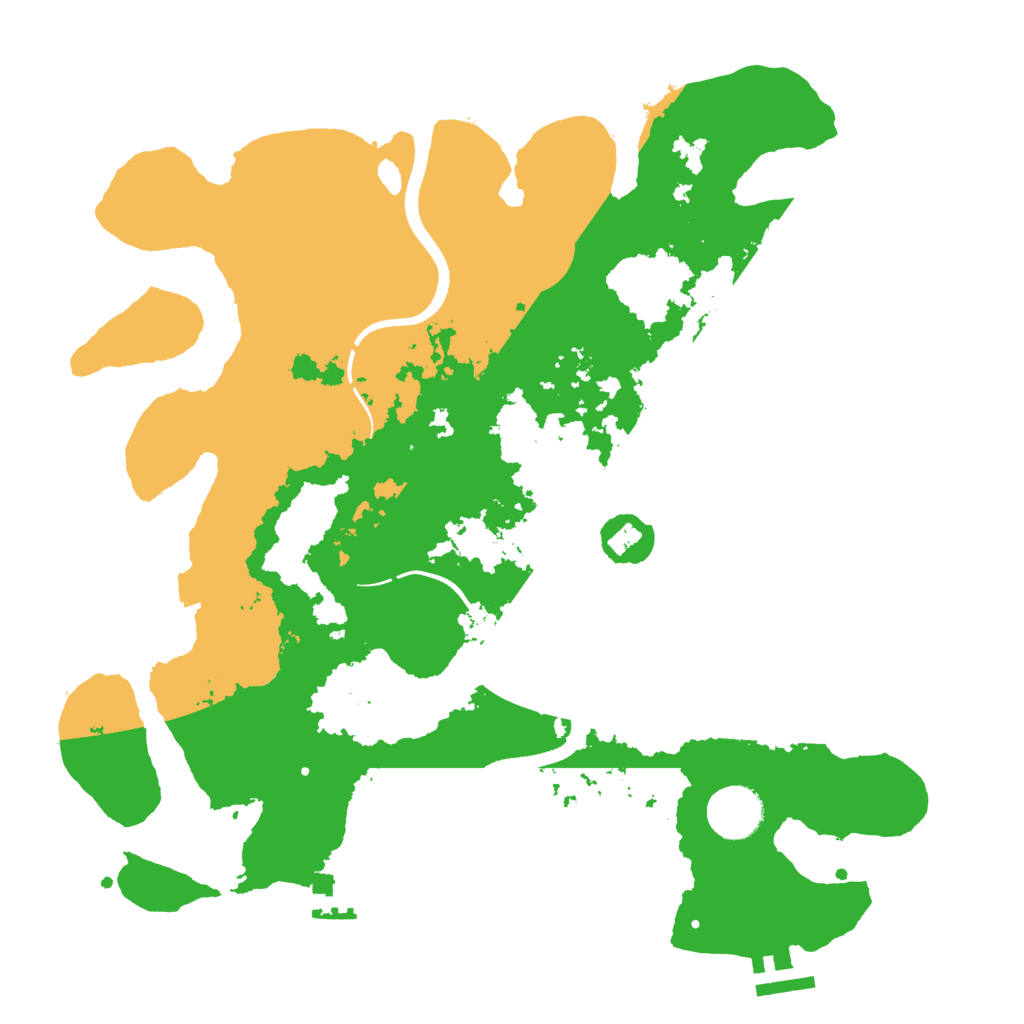 Biome Rust Map: Procedural Map, Size: 3500, Seed: 1677051231