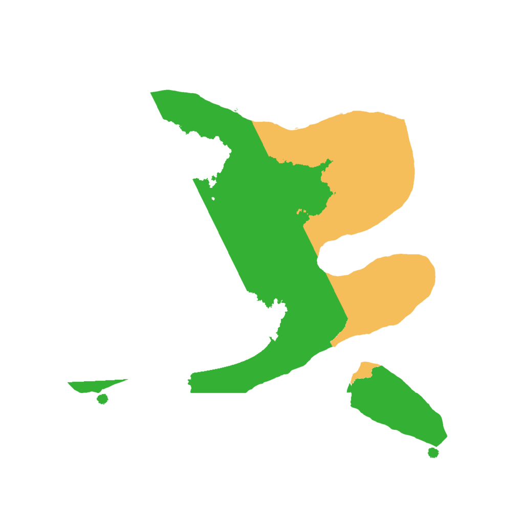Biome Rust Map: Procedural Map, Size: 2000, Seed: 1228854