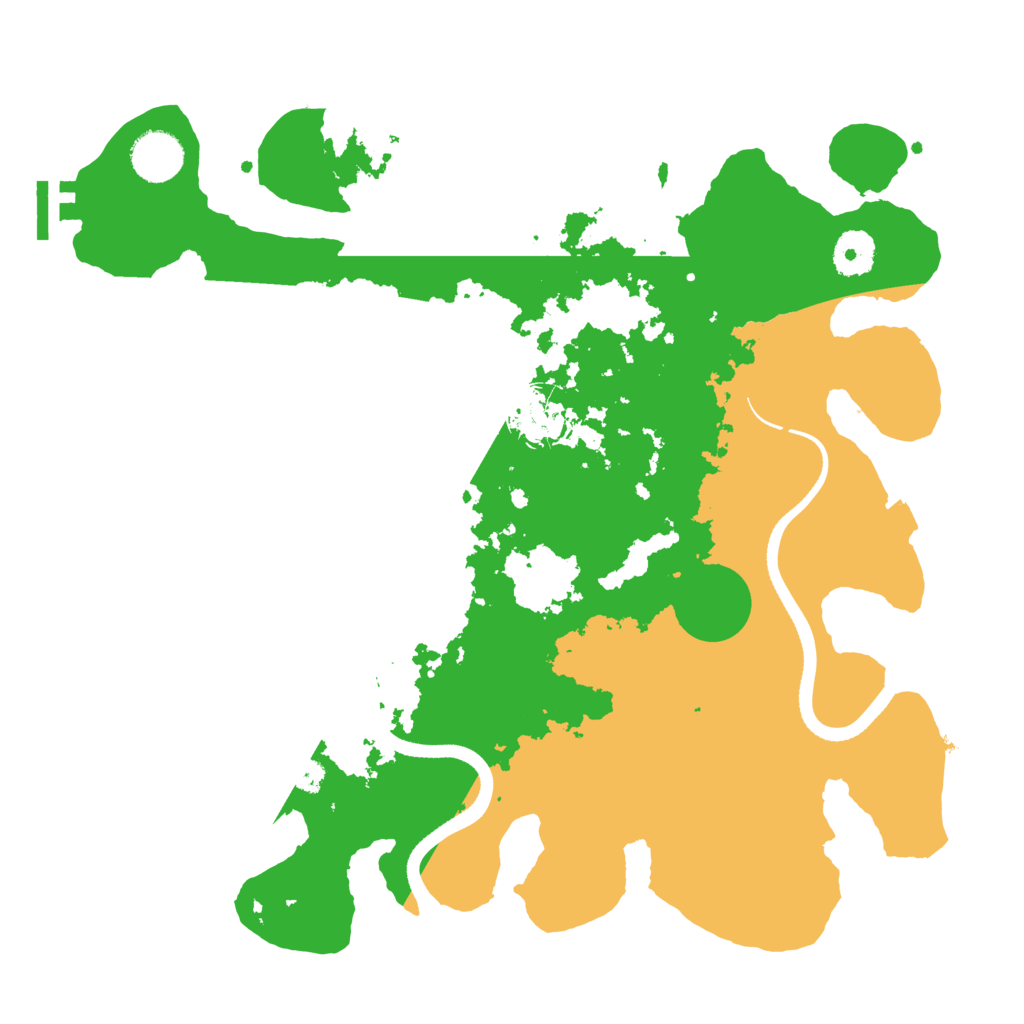 Biome Rust Map: Procedural Map, Size: 3500, Seed: 626446703